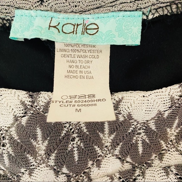 Karlie black, white and gray dress~M - Picture 4 of 4